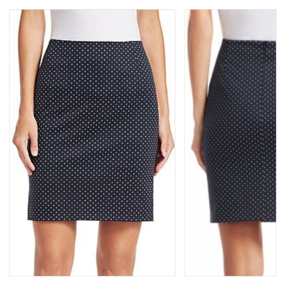 Akris punto Polka Dot Pencil Skirt